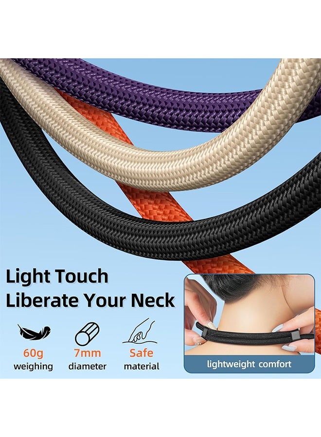 3-in-1 Cell Phone Lanyard, Adjustable Universal Crossbody Phone Lanyard Compatible with Most Smartphones (Black) - Image 5