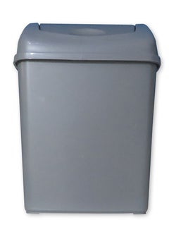 GAB Plastic GAB Plastic, Waste Bin With Swinging Lid, 8 Liters, Plastic Trash Can, for Home, Office and Garden, Recycled Plastic, Sturdy and Durable.  - Image 1