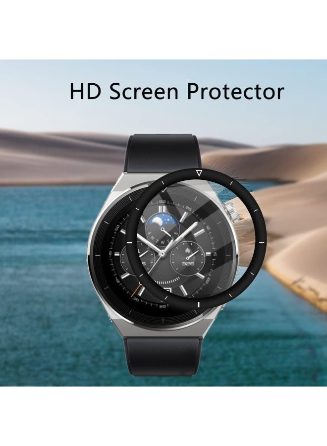 Screen Protector Compatible with Huawei Watch GT2 Pro 46mm, [3D Full Coverage] [9H Hardness] [Case Friendly] [Crystal Clear] [Anti-Scratch] - Image 1