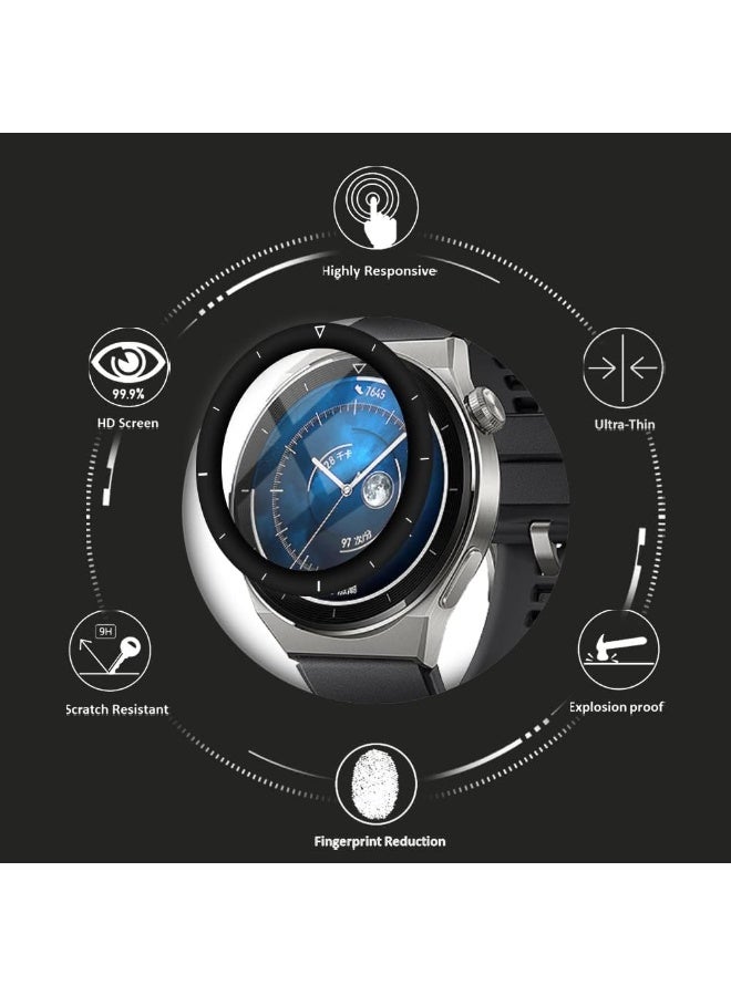 Screen Protector Compatible with Huawei Watch GT2 Pro 46mm, [3D Full Coverage] [9H Hardness] [Case Friendly] [Crystal Clear] [Anti-Scratch] - Image 4