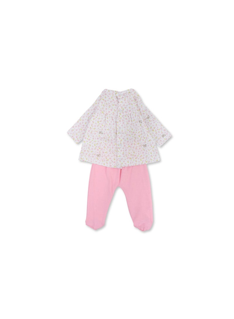 Baby Girls Cotton Pajama – with Bows Design - Image 2