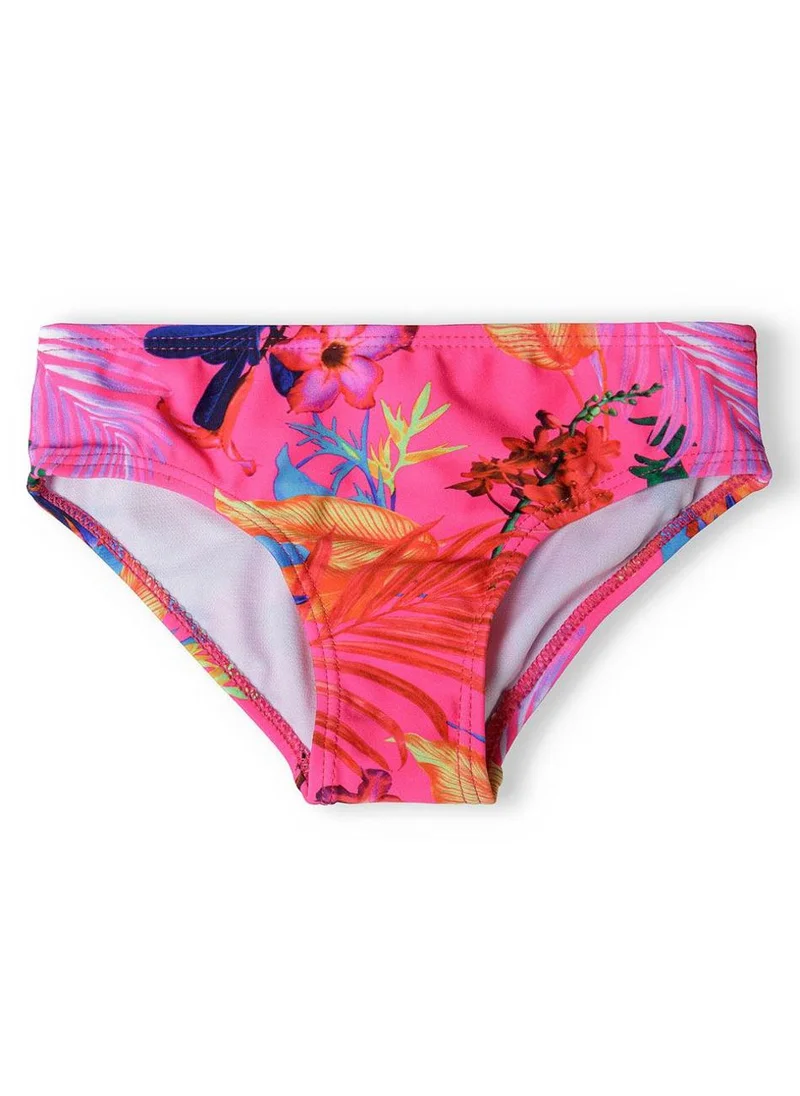 MINOTI Girls Bikini Set with Tropical Print and Ruffle Straps