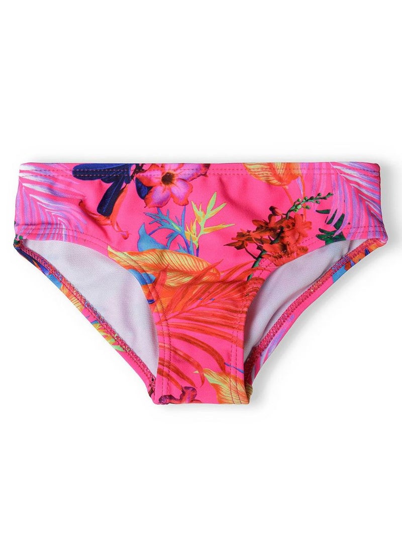 MINOTI Girls Bikini Set with Tropical Print and Ruffle Straps  - Image 4
