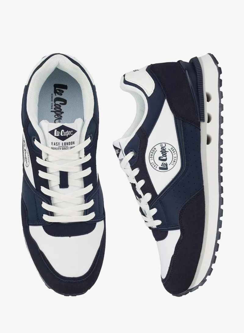 Men Colourblock Lace-Up Ankle Sneakers