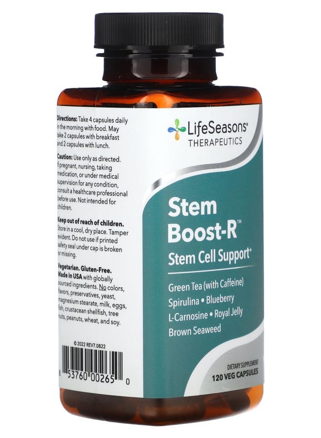 LifeSeasons Stem Boost-R 120 Veg Capsules - Image 2