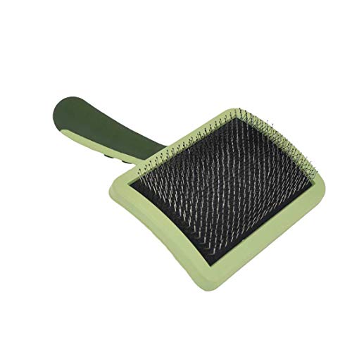 Coastal Pet Hair Brush for Dogs of All Types - Safari Curved Slicker Brush - Pet Grooming Tools for Shedding - Dog Pin Brush for Detangling - 7.5 x 4.5 inches - Image 1