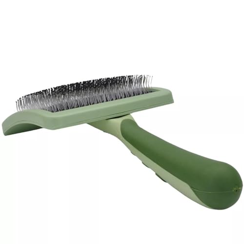 Coastal Pet Hair Brush for Dogs of All Types - Safari Curved Slicker Brush - Pet Grooming Tools for Shedding - Dog Pin Brush for Detangling - 7.5 x 4.5 inches - Image 2