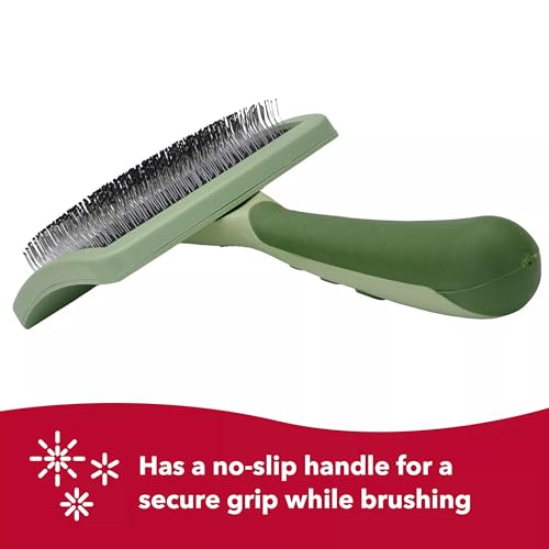Coastal Pet Hair Brush for Dogs of All Types - Safari Curved Slicker Brush - Pet Grooming Tools for Shedding - Dog Pin Brush for Detangling - 7.5 x 4.5 inches - Image 5