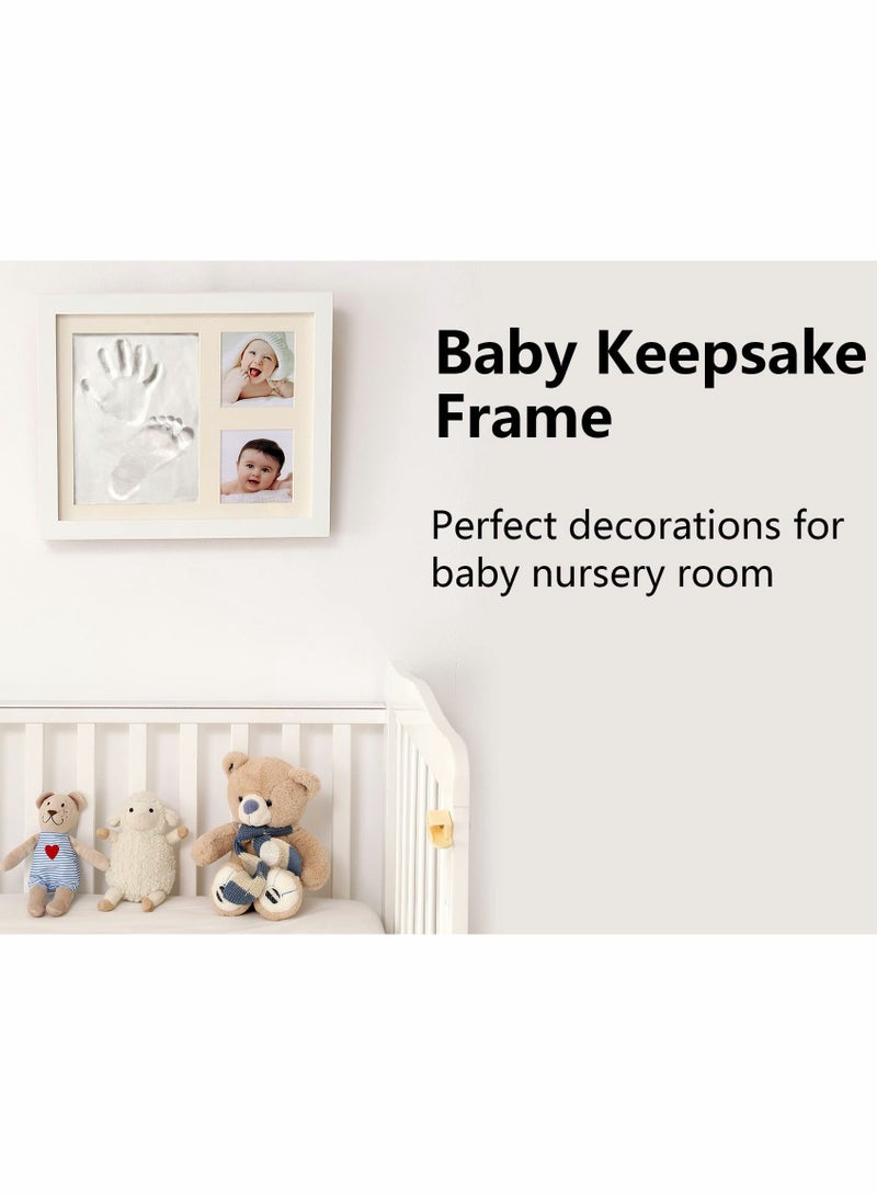 Luckam Footprint Handprint Kit Baby Photo Frame Kit Clay for Newborn Baby Girls and Boys Baby Shower Gifts Registry New Parents Gift Perfect Baby Memory and Nursery Room Decoration - Image 2