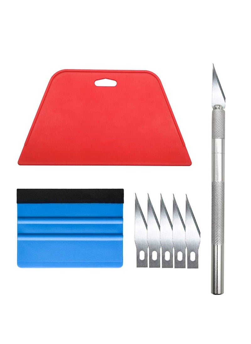 Generic - Multi-Function Wallpaper Smoothing Tool Kit, 8-Piece Set for Peel and Stick Wallpaper, Car Wrap, Window Tint, Glass Film, and Adhesive Brush for DIY Projects - Image 1