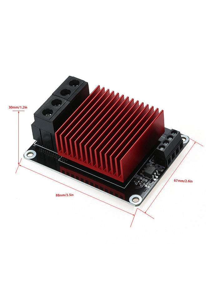 3D Printer Hotbed Heating Controller High Current Load MOS Module MOSFET Board Exceed 30A Compatible for CR-10 Ender-3 Prusa TEVO 3D Printer