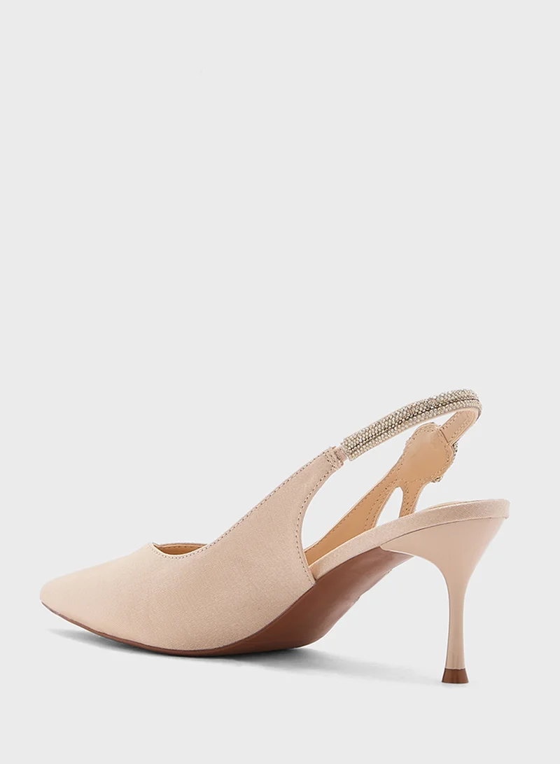 ايلا ليمتد اديشن Diamante Sling Back Pointy Pump