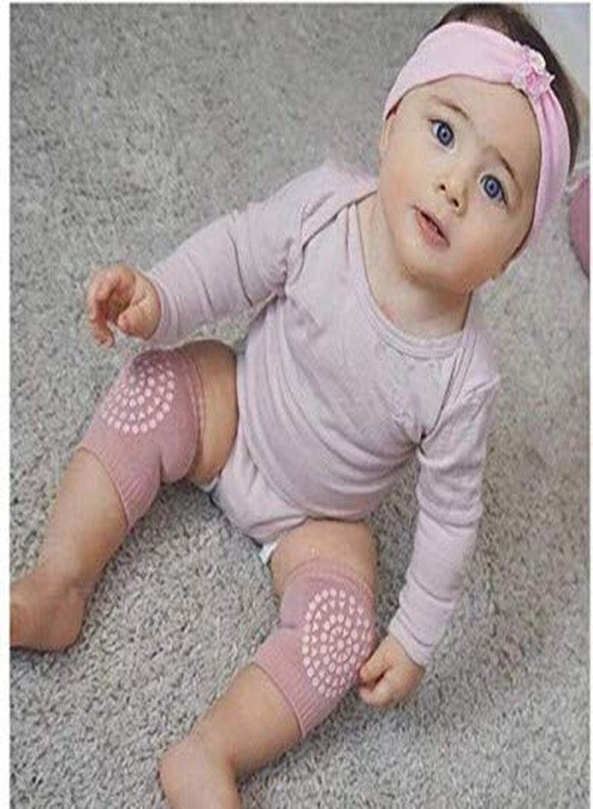 LEDHOLYT Pack of 1 Pairs Baby Knee Pads for Crawling, Anti-Slip Padded Stretchable Elastic Cotton Soft Breathable Comfortable Knee Cap Elbow Safety Protector,Multicolor PPK24X9 - Image 4