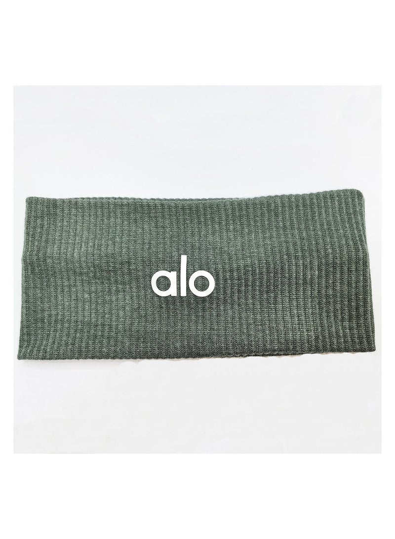 alo ALO YOGA Women's High-Stretch Wide Yoga Headband green
