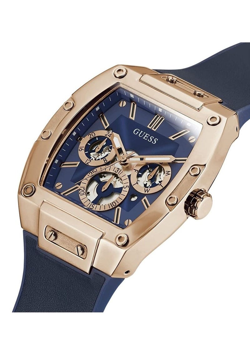 GUESS Men's Analog Silicone Wrist Watch - GW0202G4 - 43 mm - Image 3