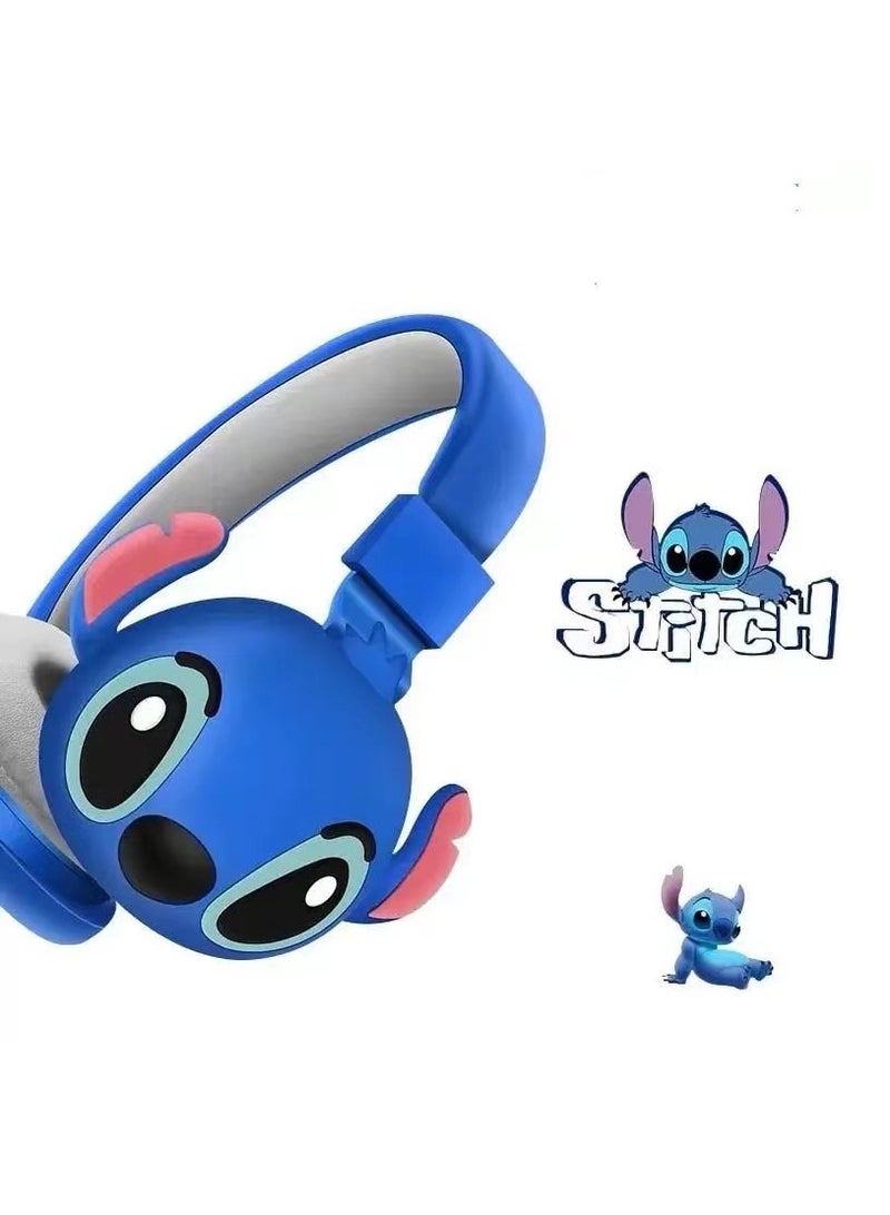 Stitch Headset Wireless Bluetooth Headset Gaming Headset Foldable Support FM Computer Mobile Phone Music Stereo Headset - Image 1