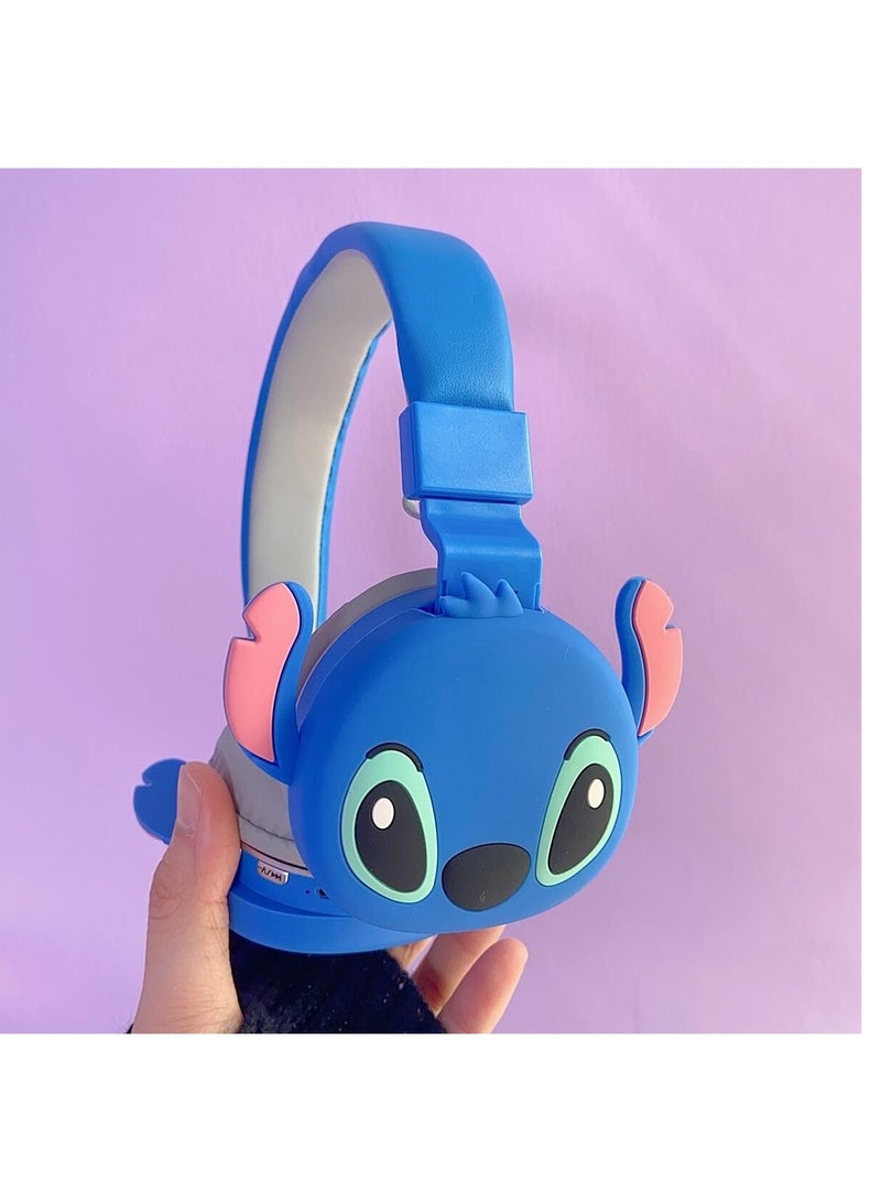 Stitch Headset Wireless Bluetooth Headset Gaming Headset Foldable Support FM Computer Mobile Phone Music Stereo Headset - Image 4