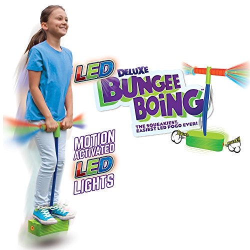 Geospace Jumparoo Deluxe LED Bungee Boing Foam Bouncing Toy  The Squeakiest Easiest Pogo Ever for Kids 3 Years  Up - Image 1