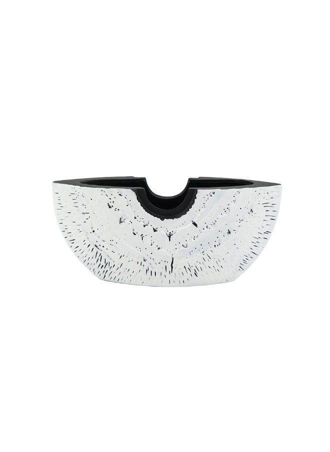 DANUBE HOME Danube Home Norwich Ceramic Rock Textured Vase - 37X10X17Cm Elegant Silver Home Decor Collection For Fresh Flowers Decoration Durable High-Quality Ceramic Vase| Decorative Home Accessories  - Image 2