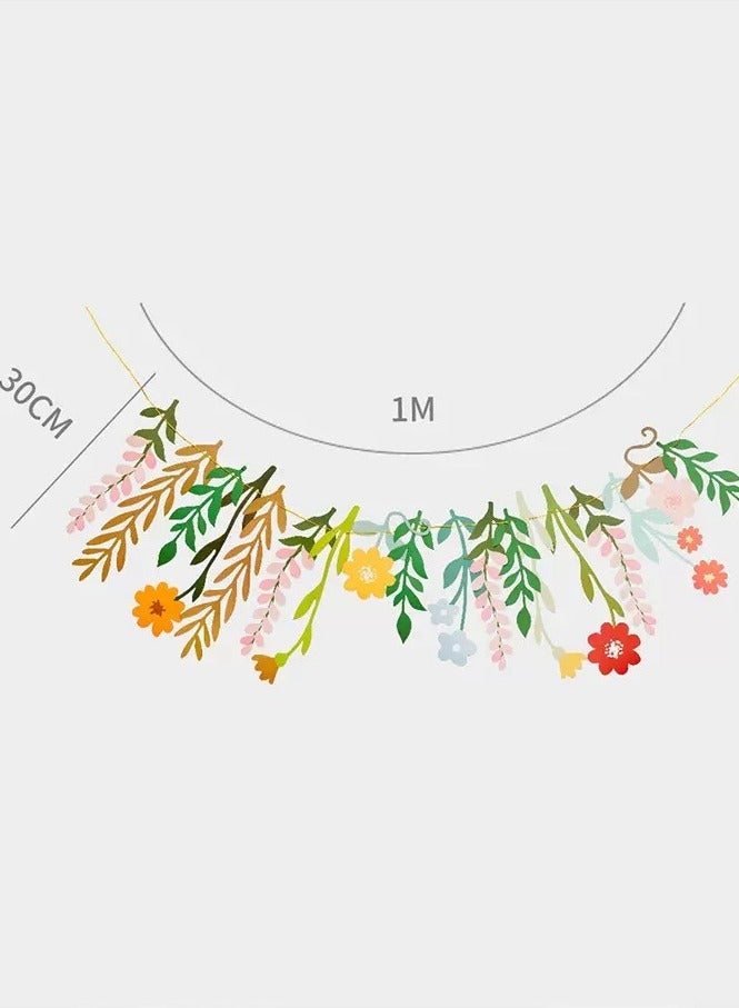 لافتة حفلات زهرية ريفية لزينة حفلات أعياد الميلاد الزهرية، والخلفيات الورقية، وأعياد الميلاد، وحفلات الزفاف، وزينة حفلات أعياد الميلاد المعلقة. - Image 4