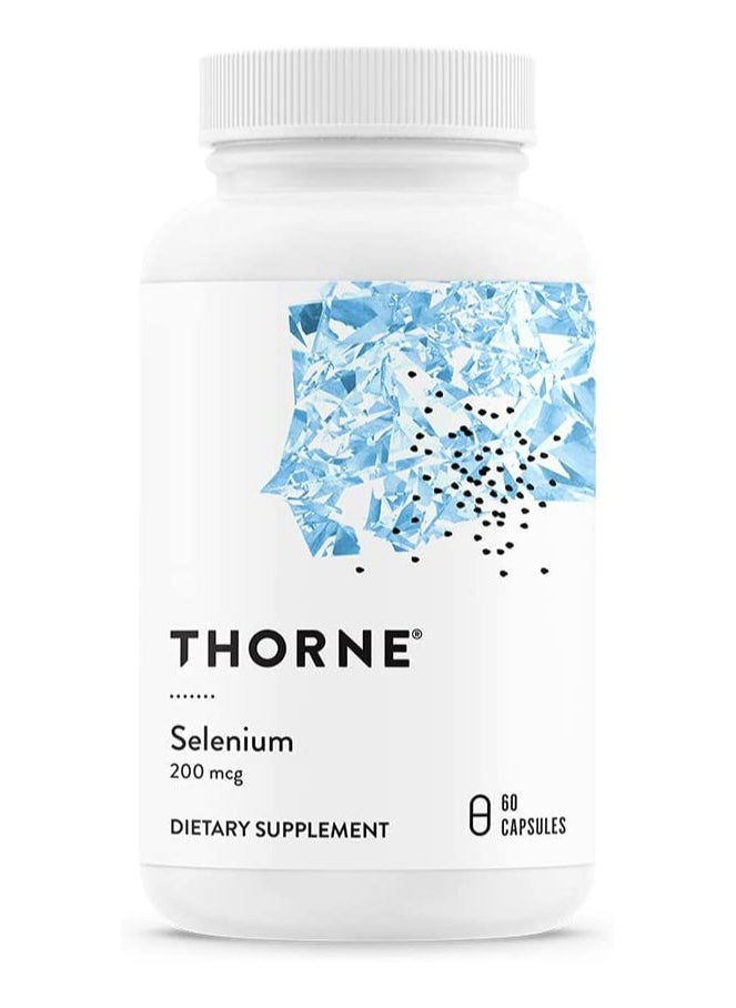 Thorne Selenium - 200 mcg - Dietary Supplement 60 Capsules  - Image 1