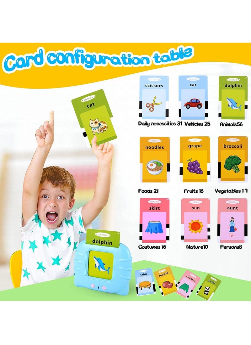 Flash Cards Learning Toys for 2 3 4 5 6 Year Old Kids, Boys and Girls Speech Therapy Toys, 112 Pcs 224 Sight Words with Audible Sound Birthday Gifts for Kids Blue - pzsku/Z0BFF3704C8BC99B40F1DZ/45/_/1701158935/134d3813-af2a-47b4-ba56-4f2809835b09