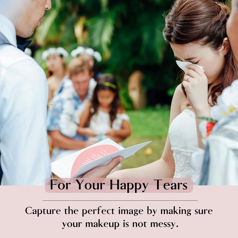 Ocmoiy Happy Tears Tissues (30-Count) Wedding Tissues Packs for Guests Welcome Favor Bags  Bulk Individual Pocket Tissue Packs for Your Big Moments - Image 5