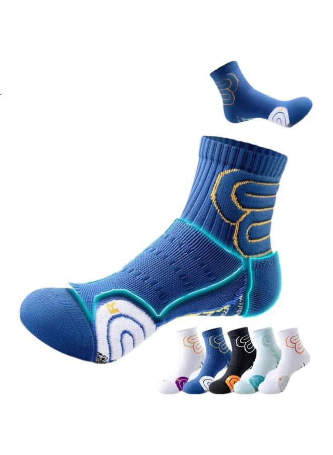 Modal 3 Pairs Professional Sports Socks For Men, Mid-Calf Cotton Socks, 7A Antibacterial Soccer Socks, Marathon Running Socks, Badminton And Basketball Socks - Image 3