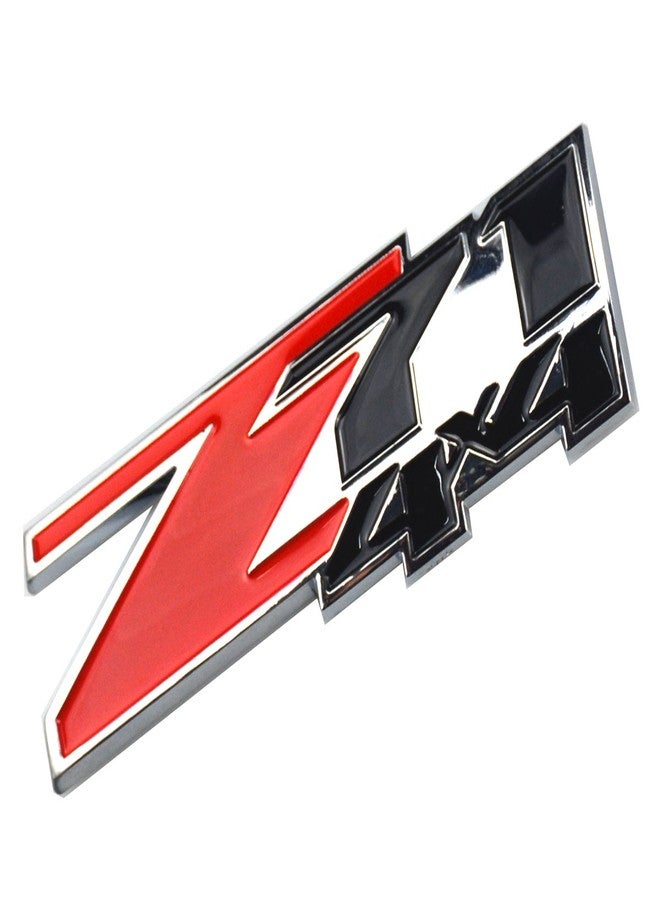 Aimoll شعارات Aimoll Z71 4x4 عدد 2، ملصقات بلاستيكية ثلاثية الأبعاد بديلة لسيارات شيفروليه وجي إم سي سيلفرادو وتاهو وسوبربان وسيرا باللون الأحمر AL - Image 3