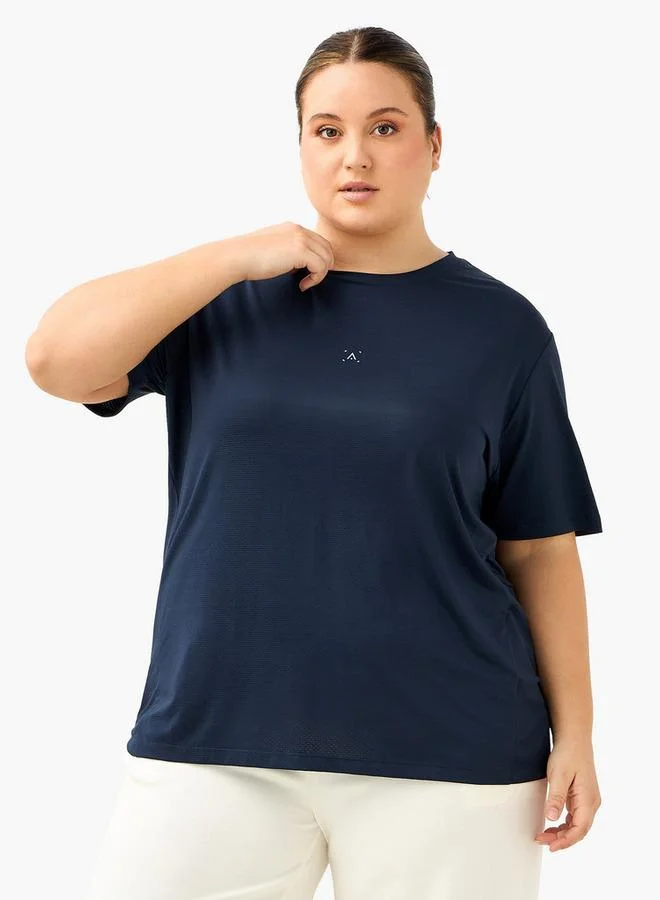 ADOT by Splash Textured Gym T-shirt