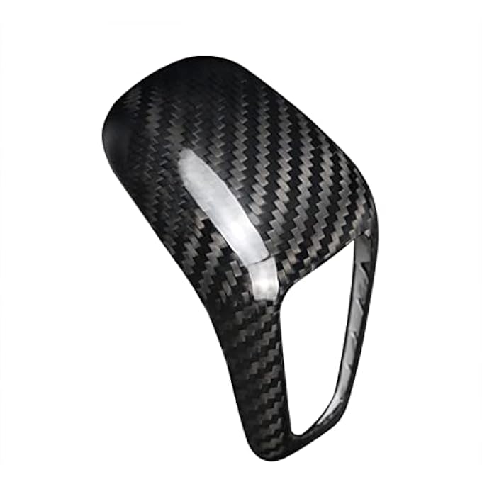 ريحني غطاء حواف مقبض ناقل الحركة من ألياف الكربون الحقيقية لبورشه كايين بورشه كايين نيو إنرجي 20182024 إكسسوارات بورشه كايين أسود - Image 3