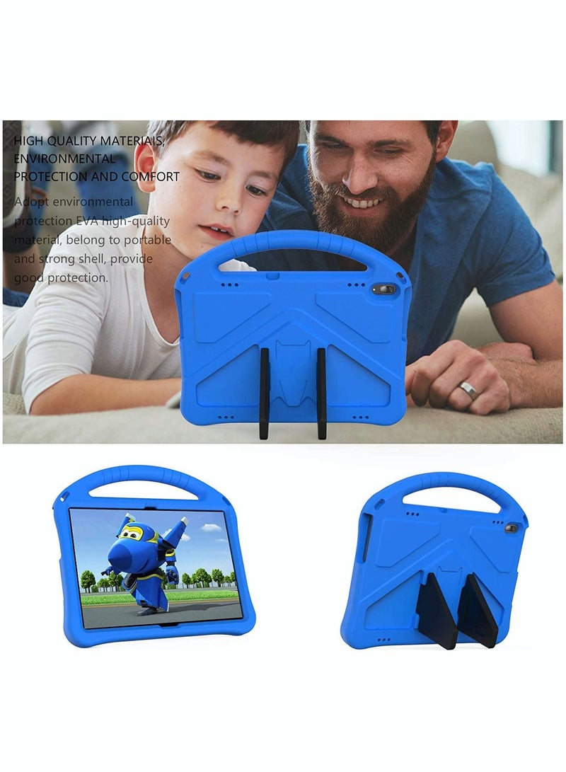 SYOSI Tablet Case for Lenovo Tab M10 HD TB X505F X605F Kids Durable Lightweight EVA Shockproof Protective Handle Stand Cover 10.1In All Inclusive Anti Drop Bracket Blue - Image 2
