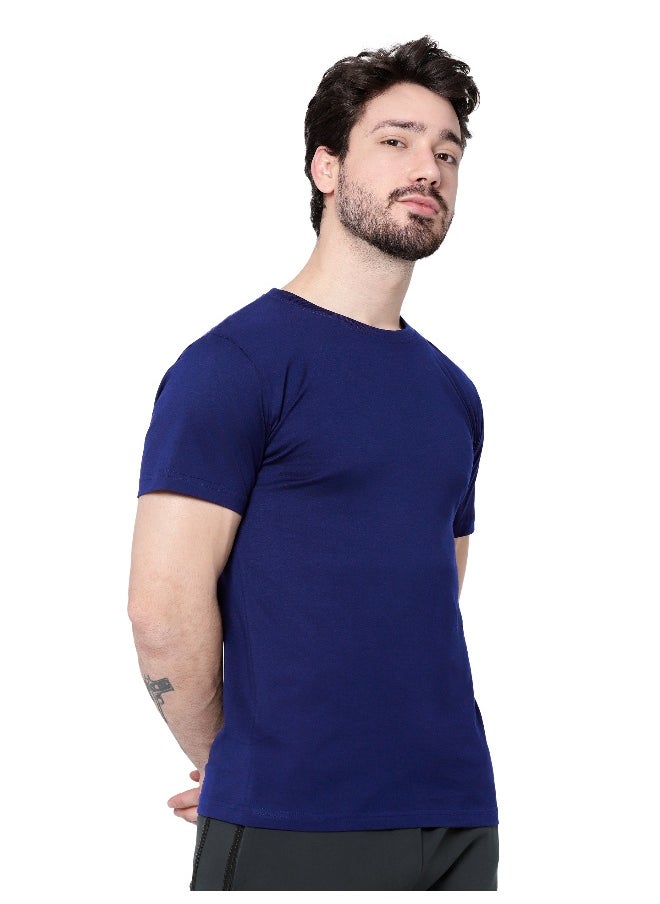 Navy Blue Plain T-shirt For Men - pzsku/Z0BFF6F25EF35586EB439Z/45/_/1739338699/b1243eee-7708-490b-98ad-2b8f37a557fe