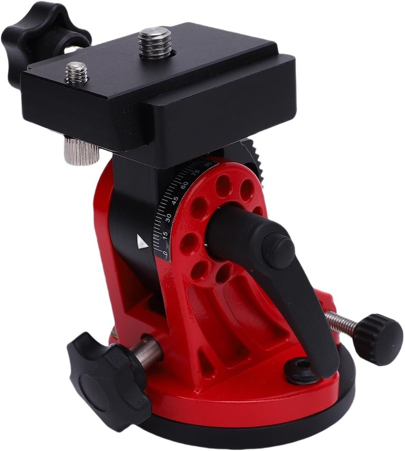 Aluminum Telescope Latitude Base: Precise 0 to 90 Degree Adjustment Seat for Equatorial Mounts, Easy Setup for Astrophotography Equipment (Red) - Image 2