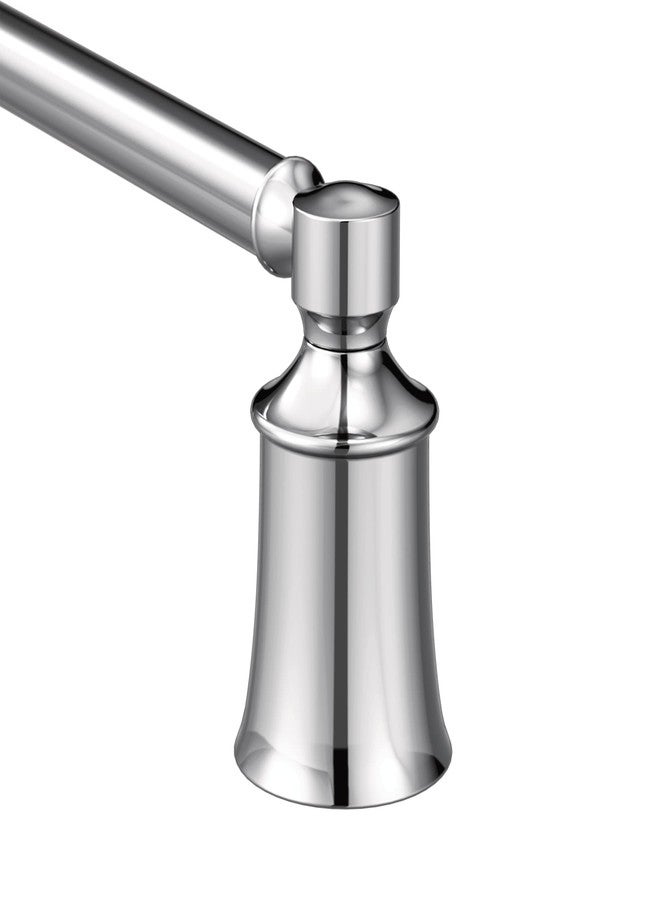 Moen YB2124CH Dartmoor 24-Inch Single Bathroom Towel Bar, Chrome - Image 1