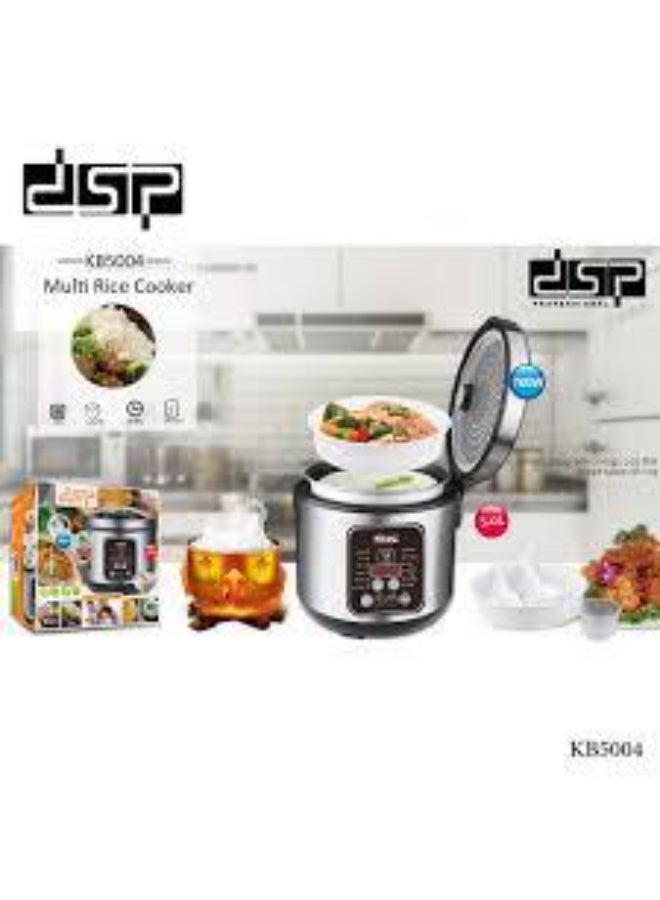 دي اس بي حلة طهي متعدد الوظائف / 12 برنامج طهي / شاشة عرض  4 أرقام / هيكل من الاستليس/ 5.0 لتر / 900 وات - Image 4