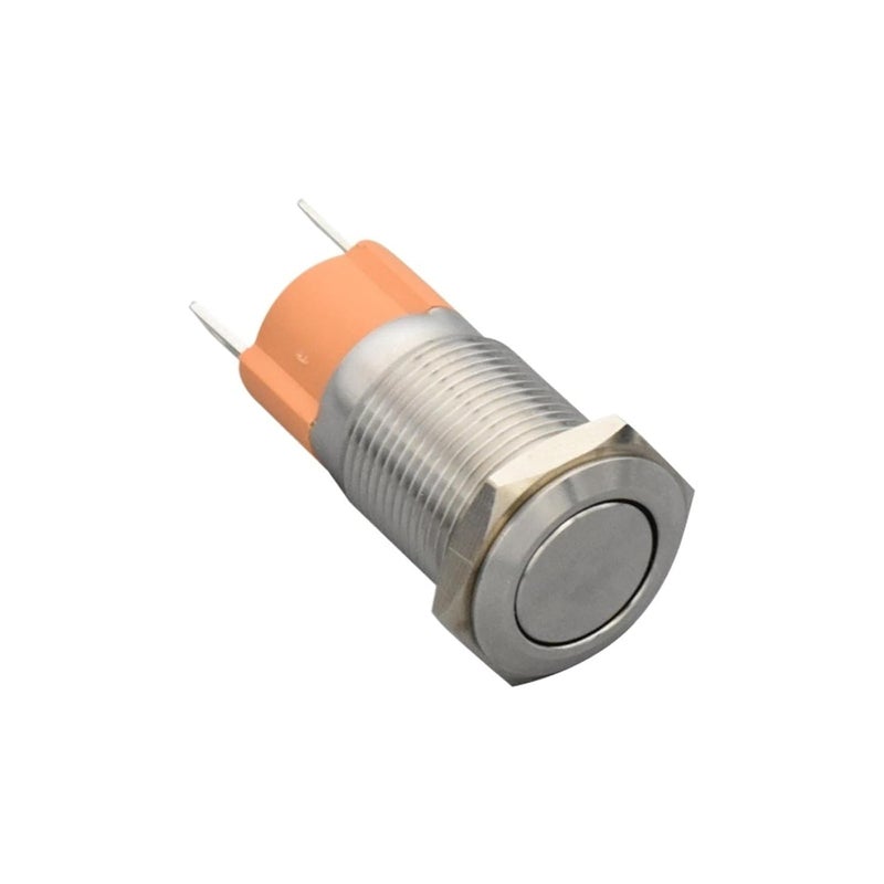 IP67 مقاوم للماء 2 دبوس 16 مم 19 مم مفتاح ضغط معدني قفل ذاتي إعادة ضبط 15A 250VAC - Image 5