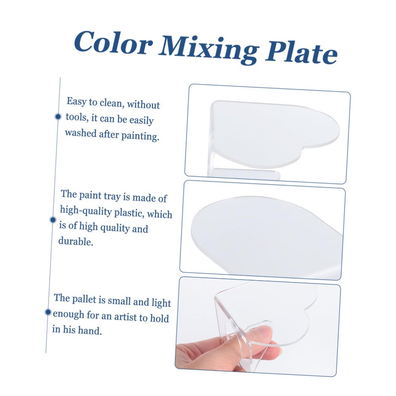 2 Pcs Acrylic Mixing Trays for Artists Paint Palette Easy Clean Watercolor Acrylic Oil Painting DIY Crafts - Image 3
