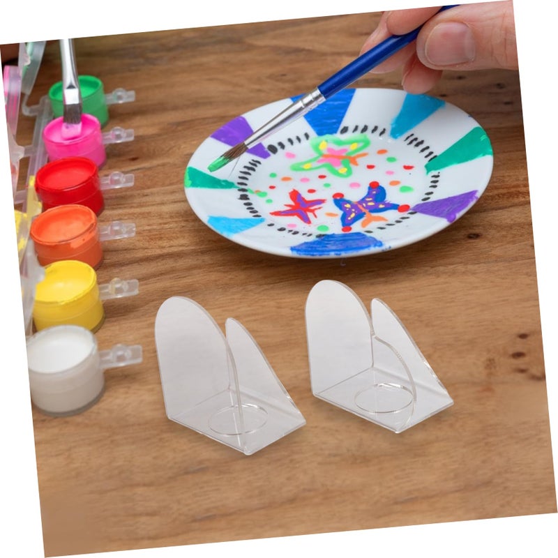 2 Pcs Acrylic Mixing Trays for Artists Paint Palette Easy Clean Watercolor Acrylic Oil Painting DIY Crafts - Image 4