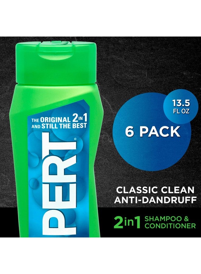 PERT 2 IN 1 Shampoo and Conditioner, Anti-Dandruff, 13.5 Fl. Oz (Pack of 6) - Image 2