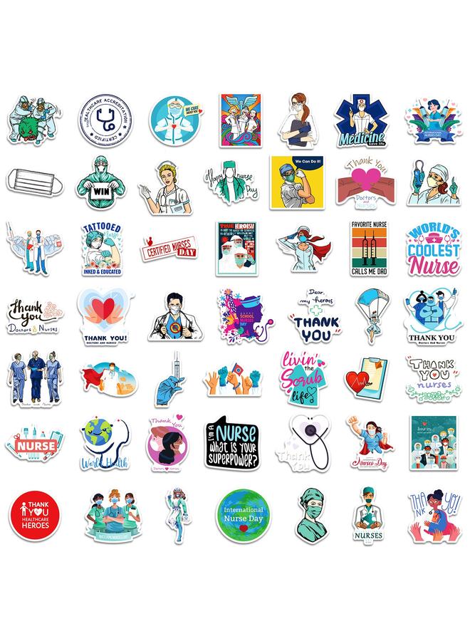 Bluejw 100 Medical Nurse Stickers New International Nurse Day Graffiti Stickers Decorative Luggage - Image 4