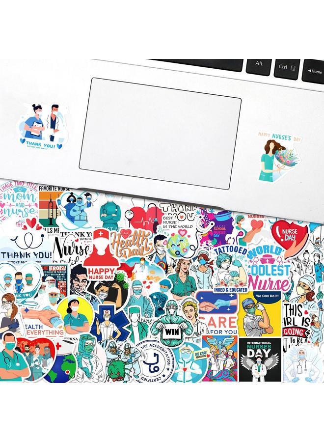Bluejw 100 Medical Nurse Stickers New International Nurse Day Graffiti Stickers Decorative Luggage - Image 3
