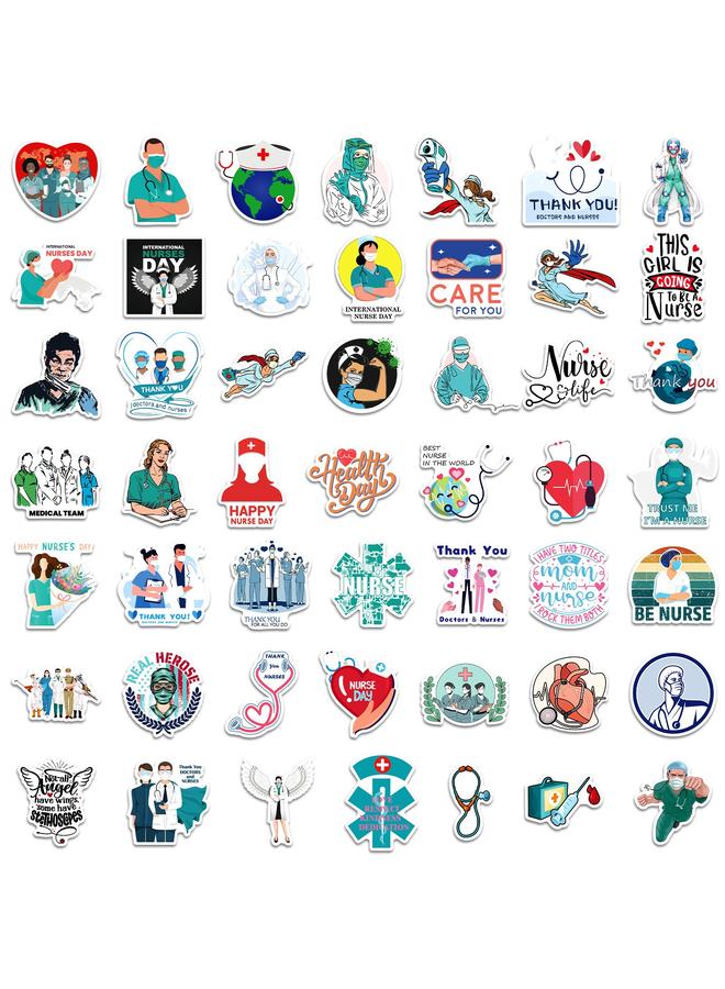 Bluejw 100 Medical Nurse Stickers New International Nurse Day Graffiti Stickers Decorative Luggage - Image 5