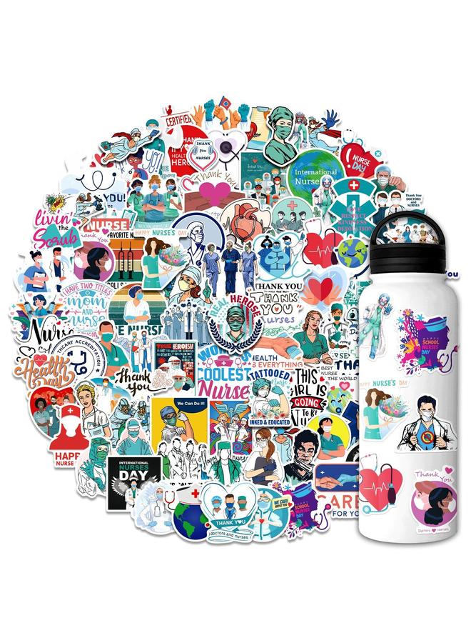 Bluejw 100 Medical Nurse Stickers New International Nurse Day Graffiti Stickers Decorative Luggage - Image 2