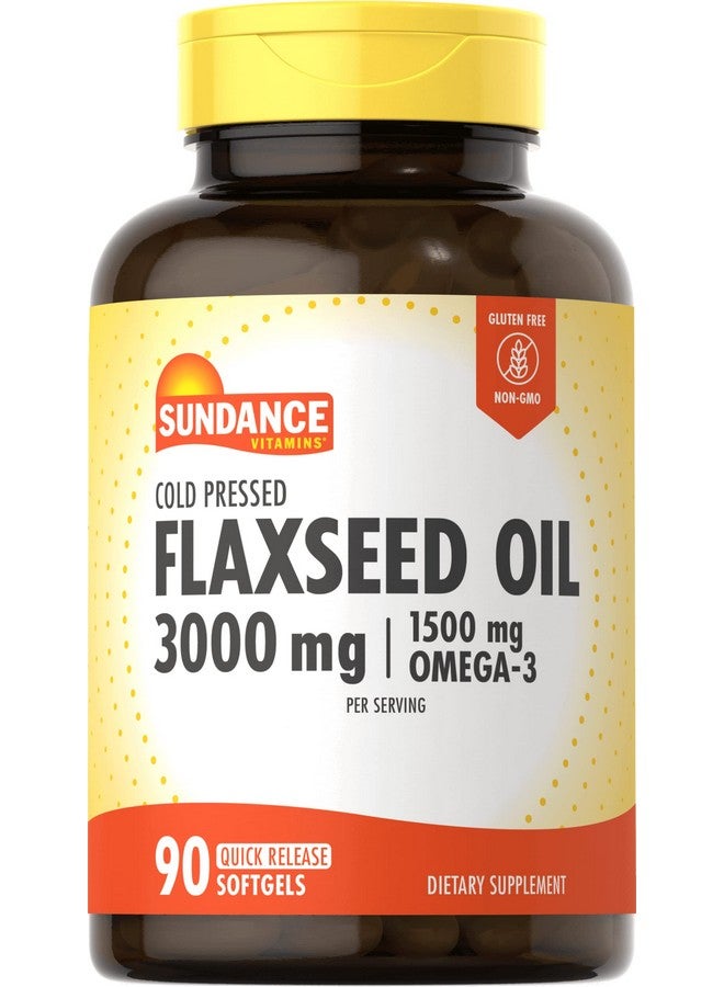 Sundance Flaxseed Oil 1000 Mg Tablets 90 Count Sd731 - Image 2