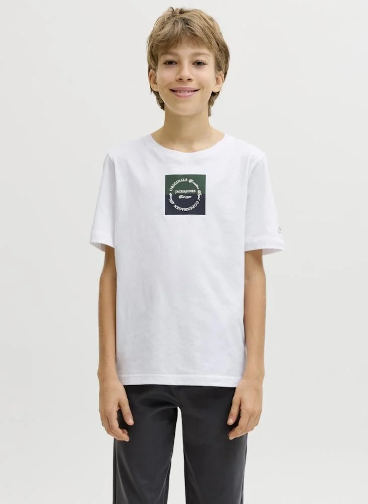 Jack & Jones Junior Youth Graphic Crew Neck T-Shirt