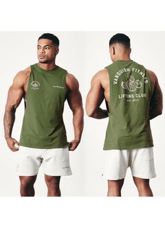 Generic Vq Muscle Fitness Brothers Summer New Fitness Vest Mens Tops Outdoor Running Leisure Sports Sleeveless Bx7 white  - Image 5