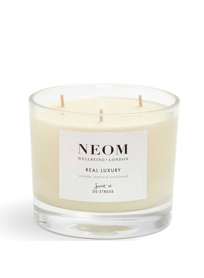 نيوم شمعة نيوم الفاخرة المعطرة بثلاث فتائل لتخفيف التوتر - Image 2