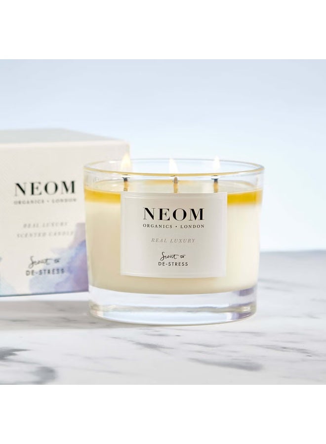 نيوم شمعة نيوم الفاخرة المعطرة بثلاث فتائل لتخفيف التوتر - Image 3