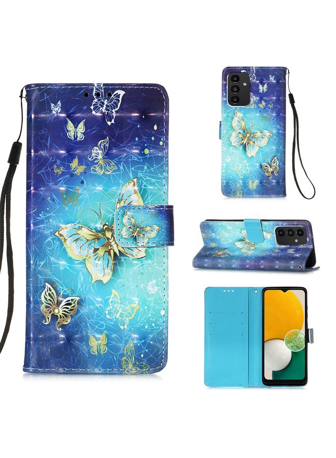 erorex Case For Samsung Galaxy A54 5G 3D Painting Horizontal Flip Leather Phone Case - Image 1